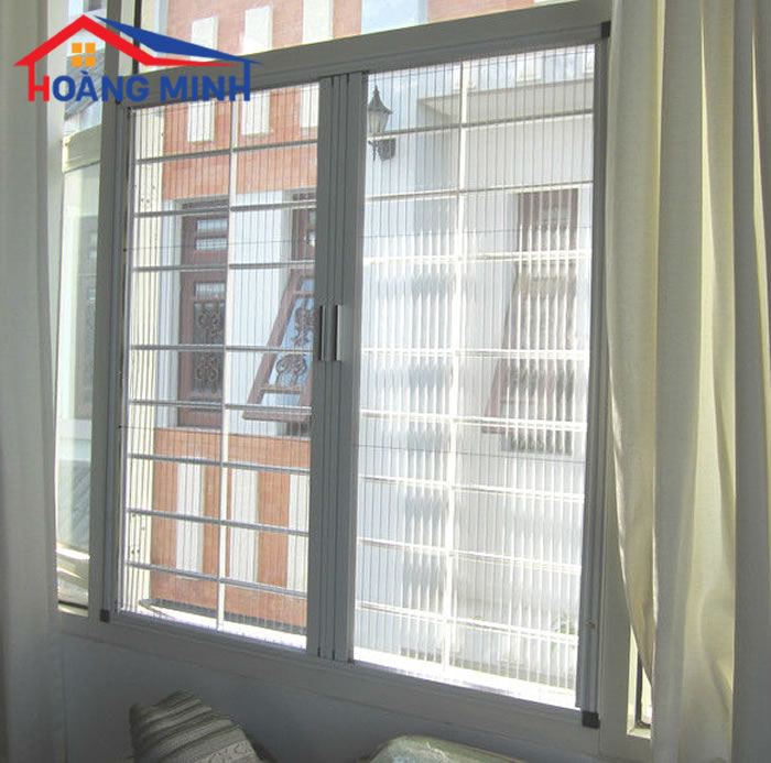 Cửa lưới chống muỗi dạng xếp cho cửa sổ