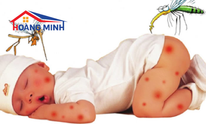 Trẻ bị muỗi đốt gây ra nhiều hệ lụy 
nghiêm trọng